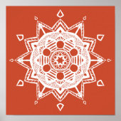 Terracotta Mandala Poster (Voorkant)