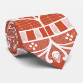 Terracotta Mandala Stropdas (Opgerold)