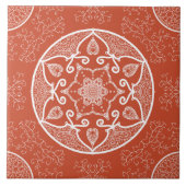 Terracotta Mandala Tegeltje (Voorkant)