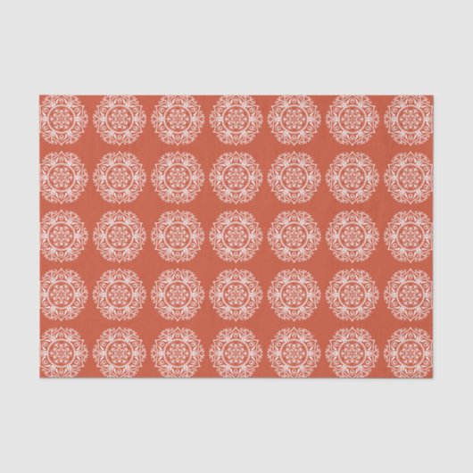 Terracotta Mandala Tissuepapier (Voorkant)