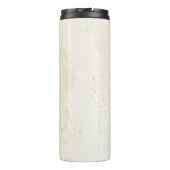 terracotta marineblauw bloem bruiloft thermosbeker (Achterkant)