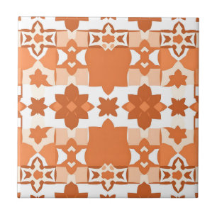 Terracotta Marokkaans tegelpatroon Tegeltje
