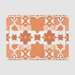 Terracotta Marokkaans tegelpatroon Tissuepapier