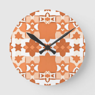 Terracotta Marokkaanse tegelpatroon Ronde Klok