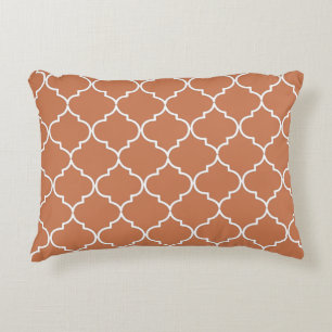 Terracotta Mediterranean Moroccan Pattern Accent Kussen