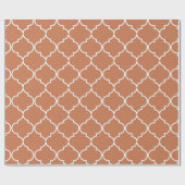 Terracotta Mediterranean Moroccan Pattern Cadeaupapier (Vlak)