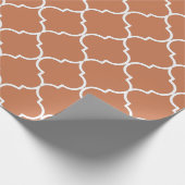Terracotta Mediterranean Moroccan Pattern Cadeaupapier (Hoek)