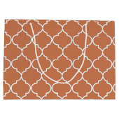 Terracotta Mediterranean Moroccan Pattern Groot Cadeauzakje (Achterkant)