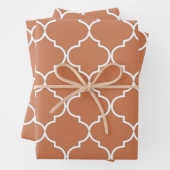Terracotta Mediterranean Moroccan Pattern Inpakpapier Vel (In situ)