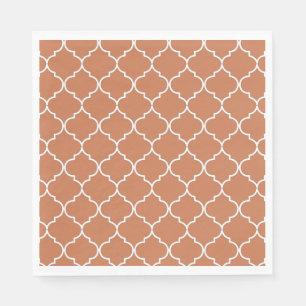 Terracotta Mediterranean Moroccan Pattern Servet