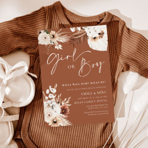 Terracotta meisje of jongen geslacht onthulling ui kaart