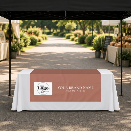 Terracotta Merk Logo Tafelkleed Runner