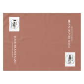 Terracotta Merk Logo Tafelkleed Runner (Voorkant (Horizontaal))