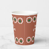 Terracotta Mexicaanse Boho Barro bruiloft Papieren Bekers (Rechts)