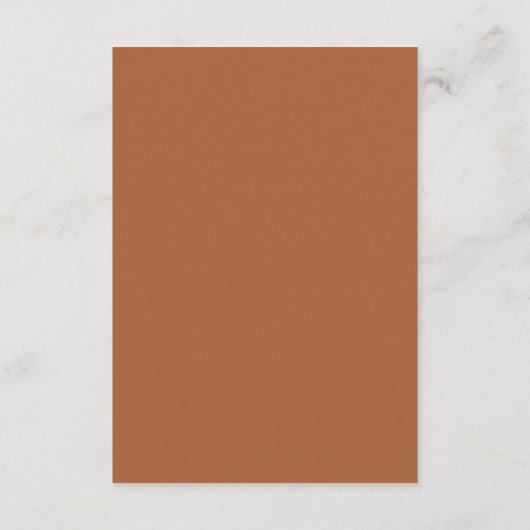 Terracotta Mexicaanse Cielito Lindo Diapper Raffle Informatiekaartje (Achterkant)