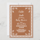 Terracotta Mexican Cielito Lindo Baby shower Kaart (Voorkant)