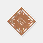 Terracotta Mexican Cielito Lindo Baby shower Servet (Hoek)