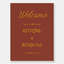 Terracotta Minimal Wedding Welcome