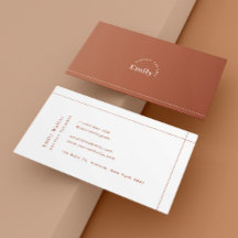 Terracotta Minimalist Professional Modern
