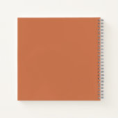 Terracotta Minimalist Wedding Guestbook Notitieboe Notitieboek (Achterkant)