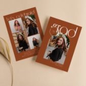 Terracotta minimalistisch 5 boog pic Afstuderen Kaart