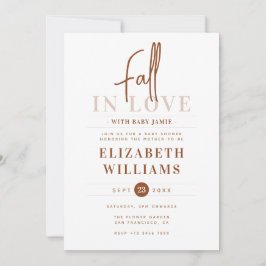 Terracotta minimalistisch alles in liefde Baby sho Kaart