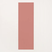 Terracotta minimalistisch kalligrafie op maat yogamat (Achterkant)