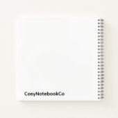 terracotta minimalistisch Notitieboek (Achterkant)