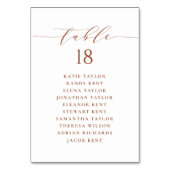 Terracotta minimalistisch script bruiloft zitschem kaart (Achterkant)