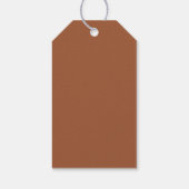 Terracotta minimalistische bruiloft Welkom Gift La Cadeaulabel (Achterkant)