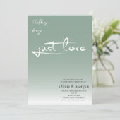 Terracotta minimalistische kalligrafie script brui kaart (Staand voorkant)