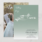 Terracotta minimalistische kalligrafie script brui kaart (Voorkant / Achterkant)