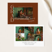 Terracotta minimalistische klasse van 2024 Afstude Kaart