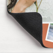 Terracotta minimalistische twee foto Afstuderen Muismat (Hoek)