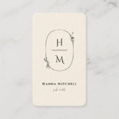 Terracotta Modern Bohemian Visitekaartje (Voorkant)