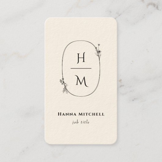 Terracotta Modern Bohemian Visitekaartje (Voorkant)