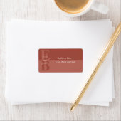 Terracotta Modern Boho Return Address Labels (Insitu)