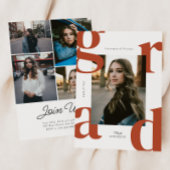 Terracotta Modern Bold Klasse van 2024 Afstuderen Kaart