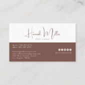 Terracotta | Modern Elegant Minimalist Visitekaartje (Achterkant)