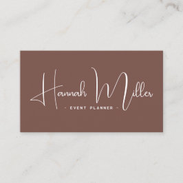 Terracotta | Modern Elegant Minimalist Visitekaartje