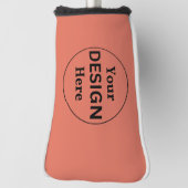 Terracotta Modern Minimalist Golf Club Head Cover (Draai 90)