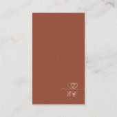 Terracotta Modern Mix and Match Wedding RSVP Card Visitekaartje (Achterkant)