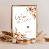 Terracotta Modern Script Capture The Love Wedding Poster