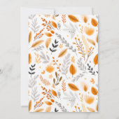 Terracotta Modern Script Elegante herfstbruiloft Kaart (Achterkant)