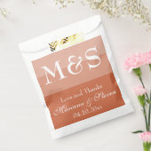 Terracotta Modern Script Wedding Bedankzakje (Gezegeld)