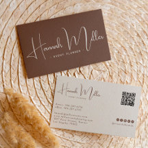 Terracotta | Moderne Elegante Minimalistische QR C