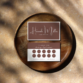 Terracotta | Moderne Elegante Minimalistische Trou Visitekaartje