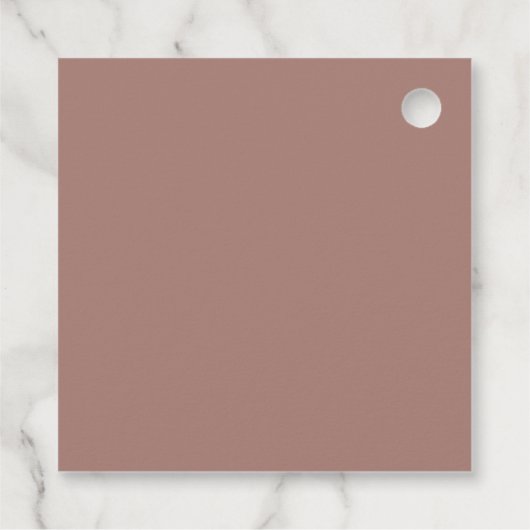 Terracotta | Moderne handgeschreven bruiloft voor  Bedankjes Labels (Achterkant)