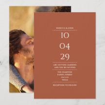 Terracotta moderne minimalistische fotobruiloft da