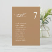 Terracotta Moderne Trouwstoel Grafiek Kaarten (Staand voorkant)